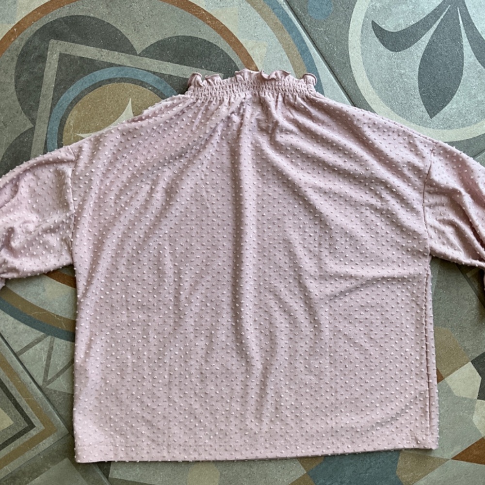 Madewell x Texture & Thread Clipdot Ruffle Top Size Small - Picture 7 of 7